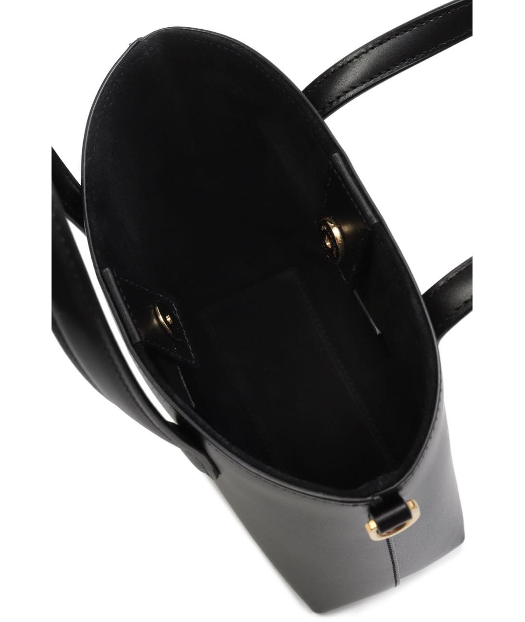 SAINT LAURENT Черная кожаная сумка через плечо, фото 3