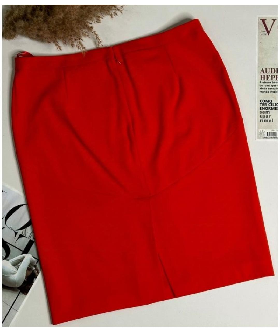 MOSCHINO Красная юбка миди, фото 4