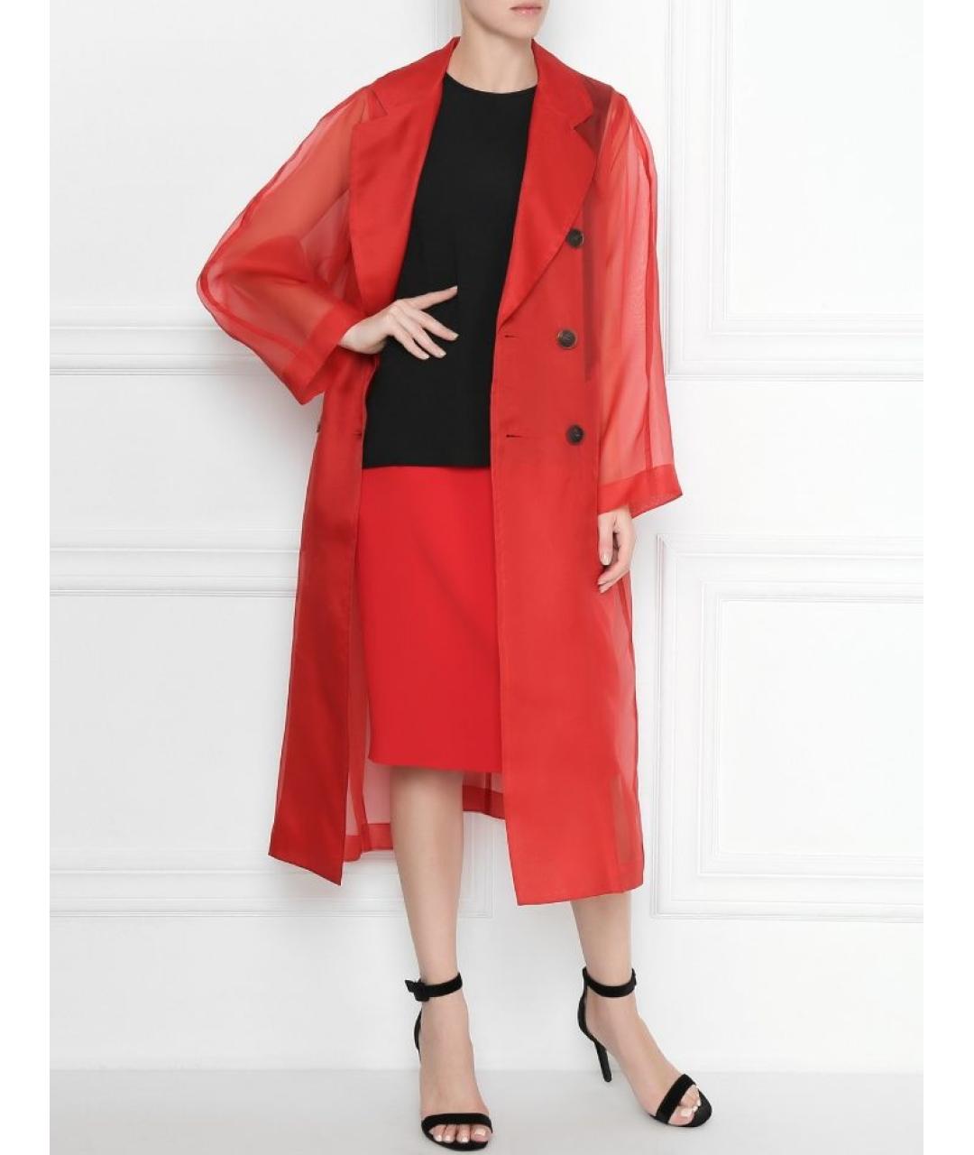 MOSCHINO Красная юбка миди, фото 7