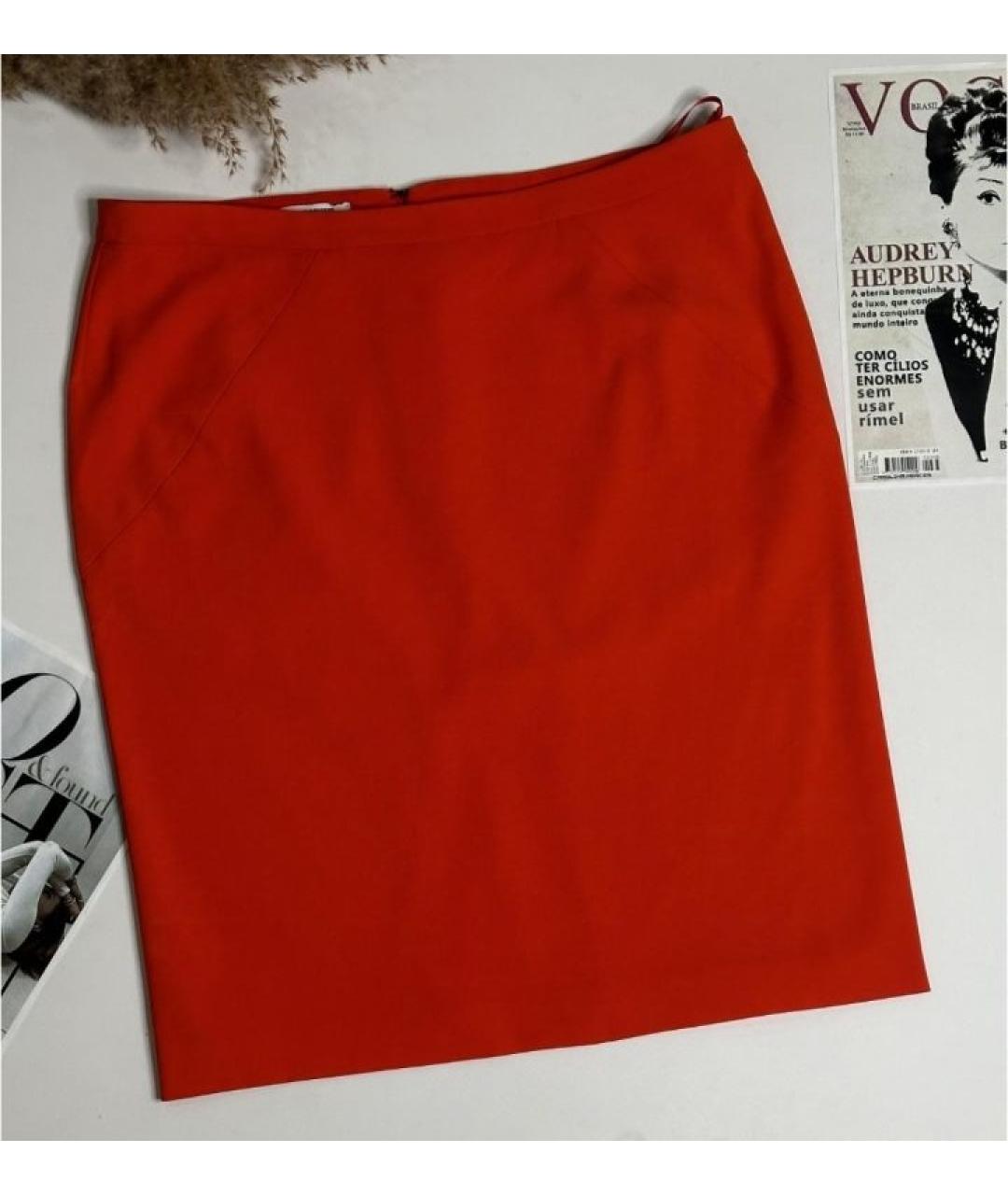 MOSCHINO Красная юбка миди, фото 3