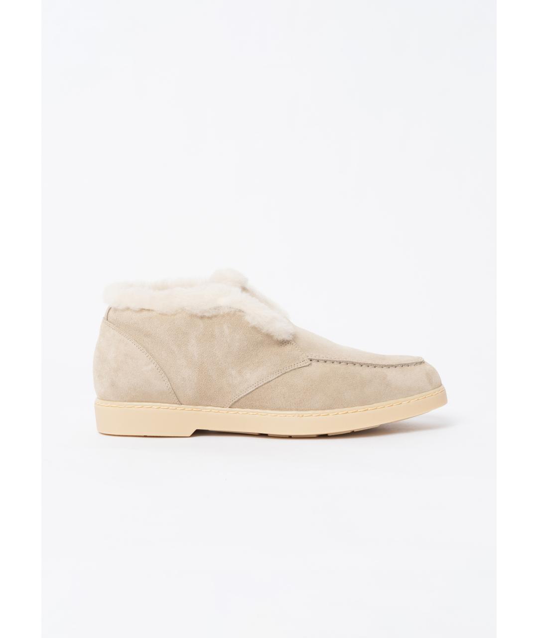 DOUCAL'S Бежевые замшевые лоферы, фото 6