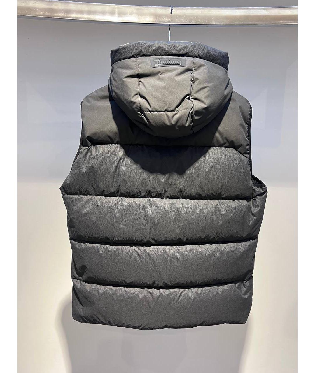 HERNO Серый полиамидовый жилет, фото 3