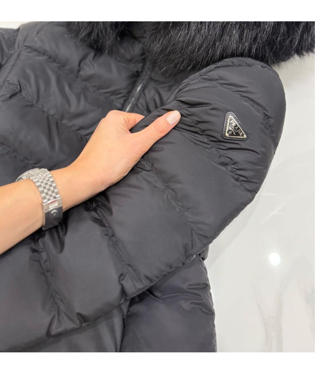 PRADA Черный пуховик, фото 3