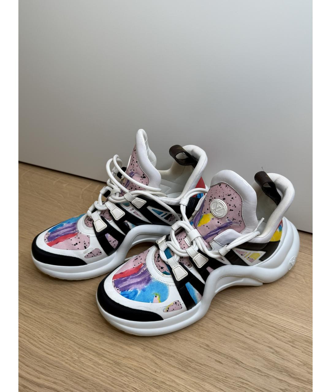 LOUIS VUITTON Мульти текстильные кроссовки, фото 7