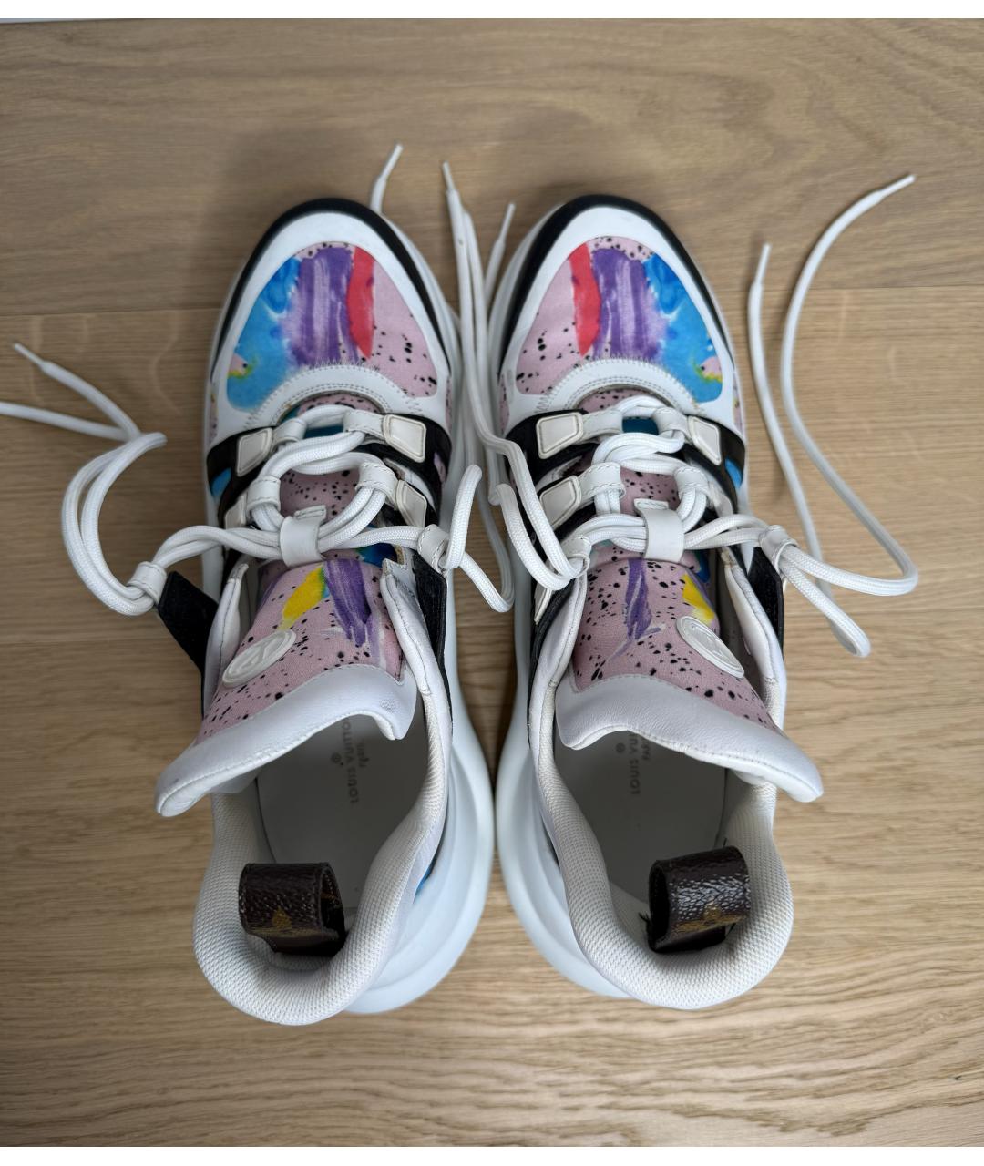 LOUIS VUITTON Мульти текстильные кроссовки, фото 5