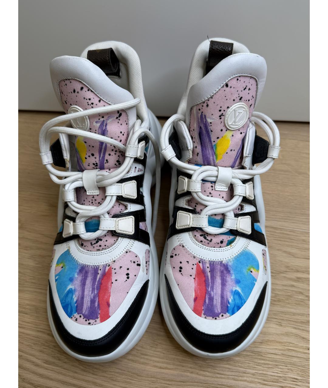 LOUIS VUITTON Мульти текстильные кроссовки, фото 3