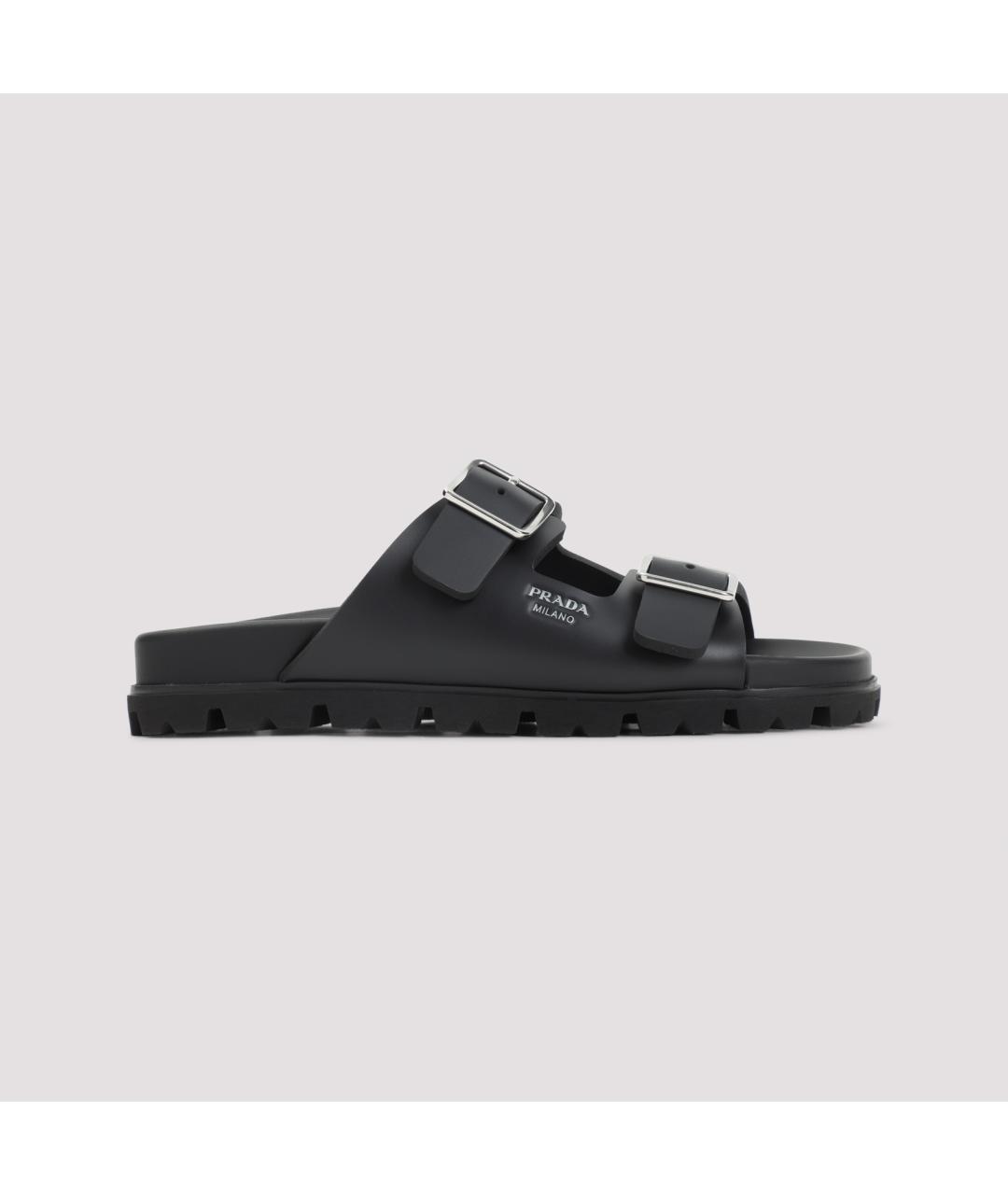 PRADA Черные шлепанцы, фото 3