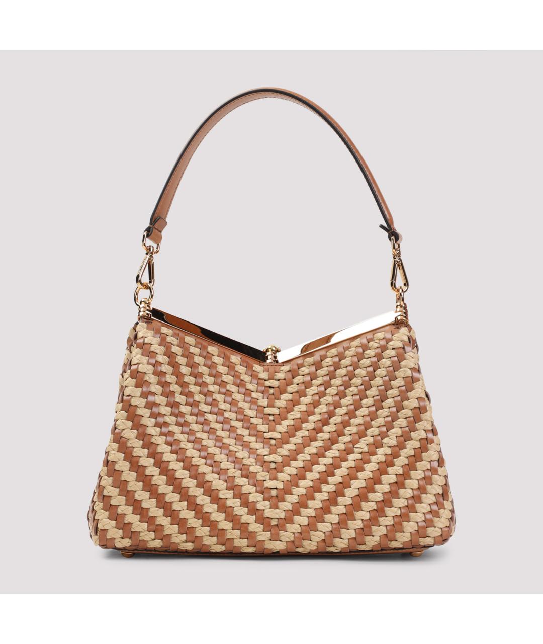 ETRO Бежевая кожаная сумка через плечо, фото 4