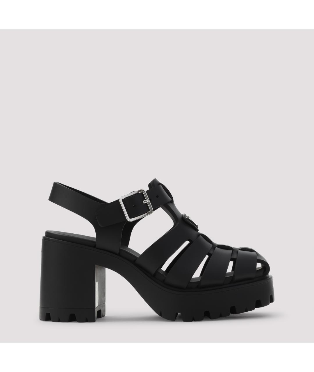 PRADA Черные сандалии, фото 2