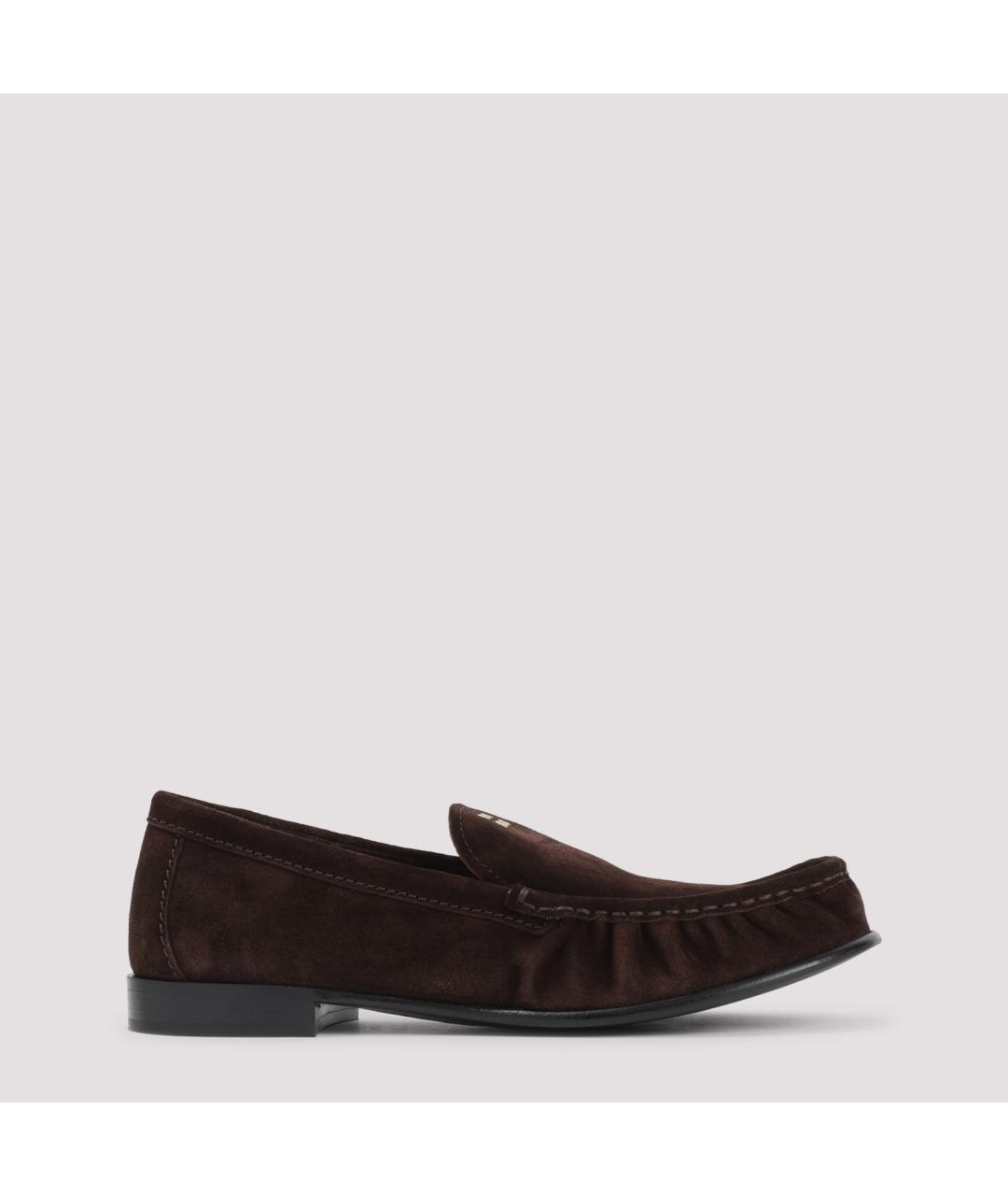 MIU MIU Коричневые кожаные лоферы, фото 2