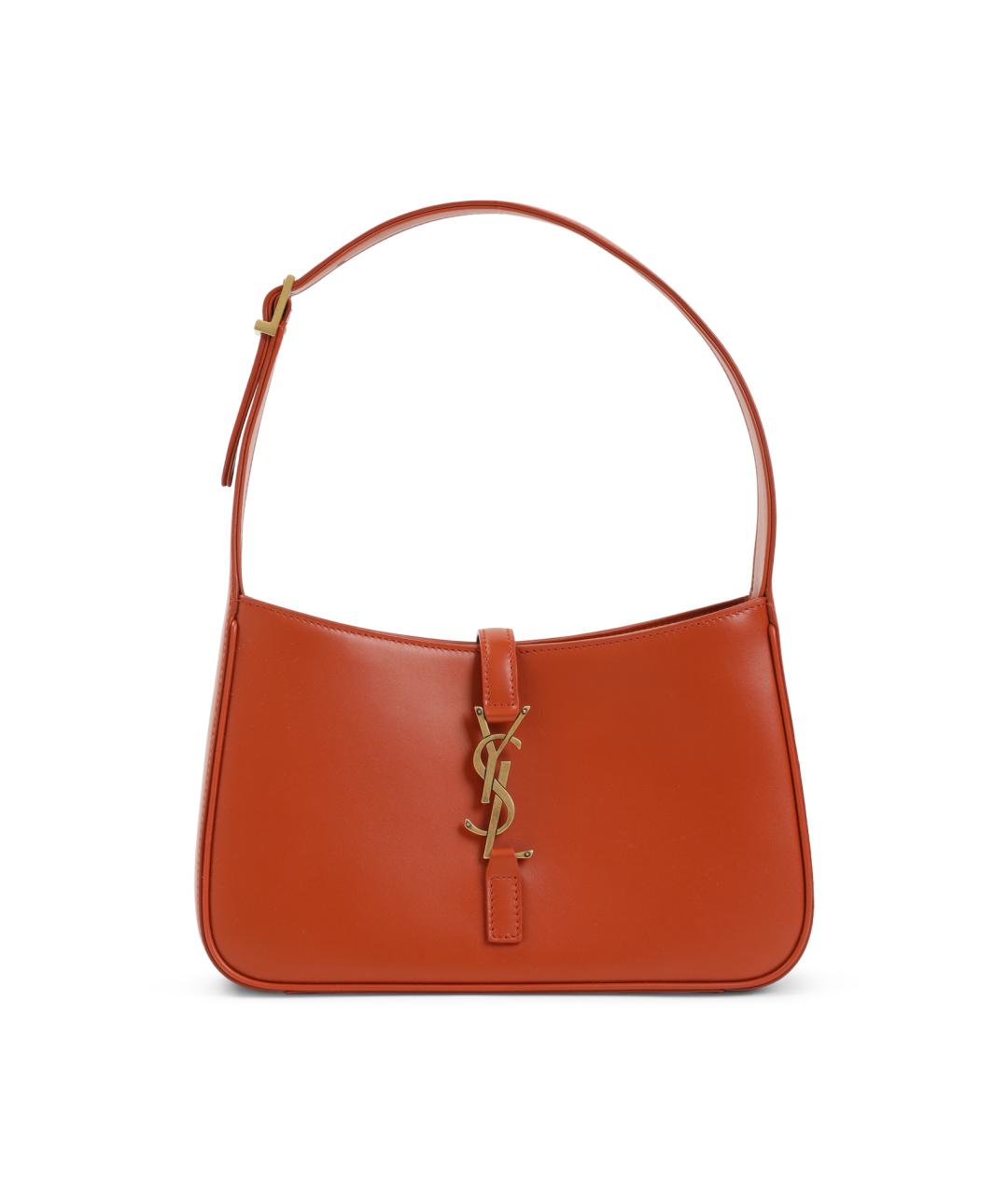 SAINT LAURENT Красная кожаная сумка через плечо, фото 1