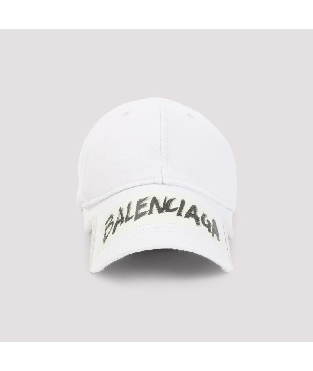 BALENCIAGA Белая хлопковая кепка/бейсболка, фото 3