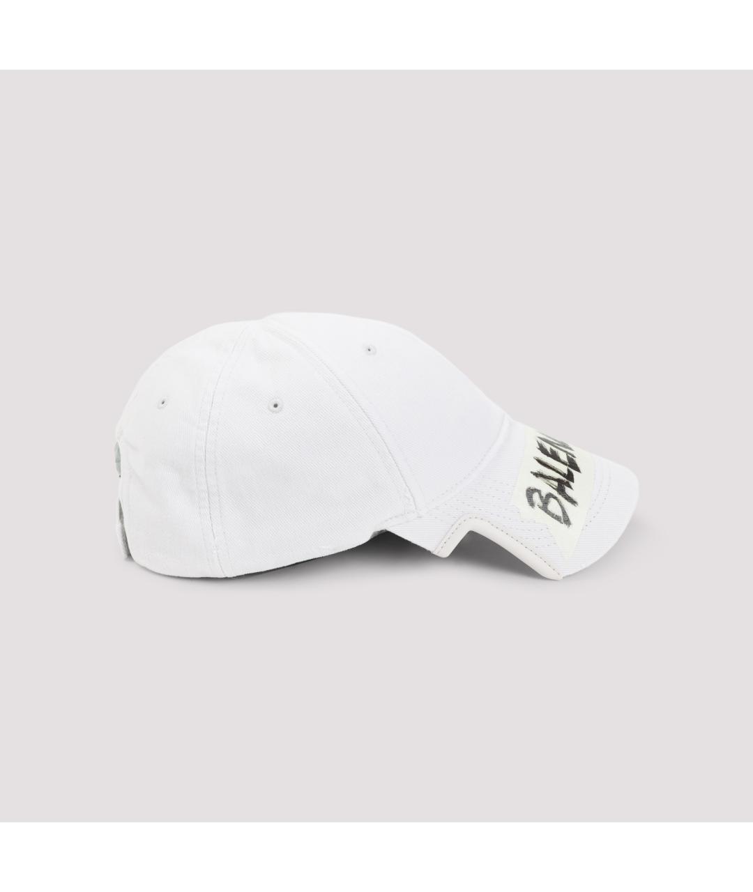 BALENCIAGA Белая хлопковая кепка/бейсболка, фото 4