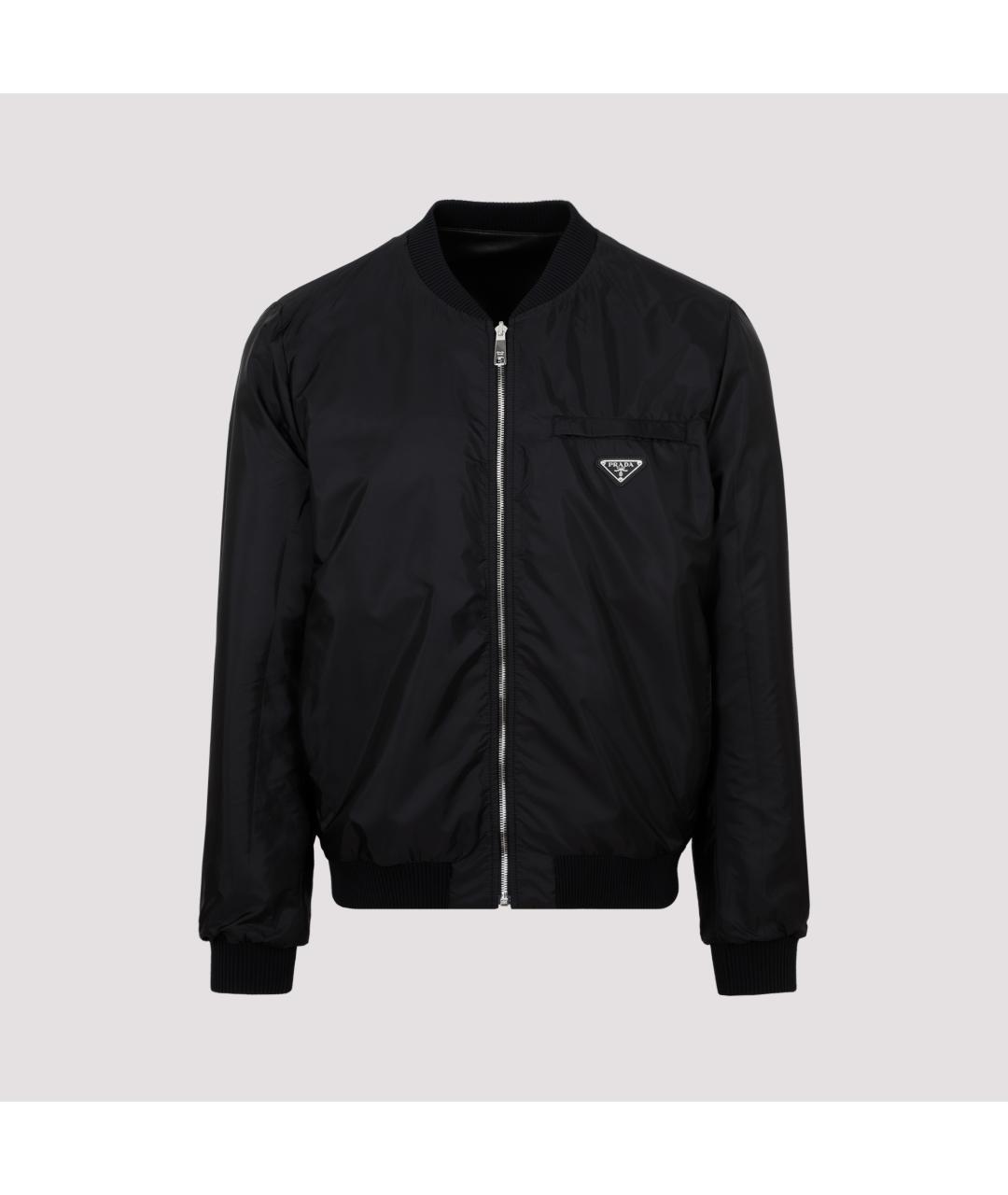 PRADA Черная кожаная куртка, фото 5