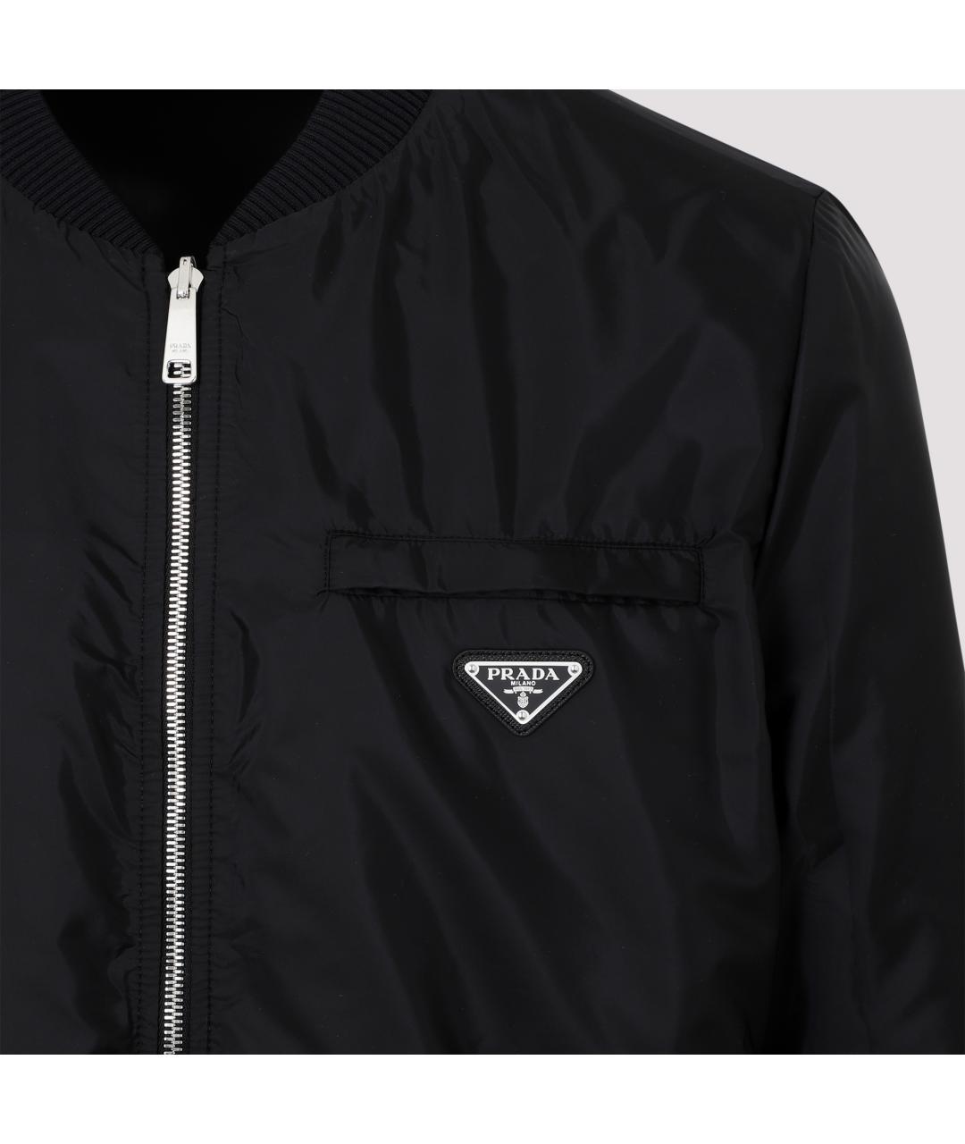 PRADA Черная кожаная куртка, фото 7