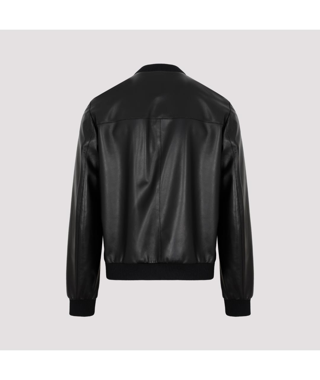 PRADA Черная кожаная куртка, фото 4
