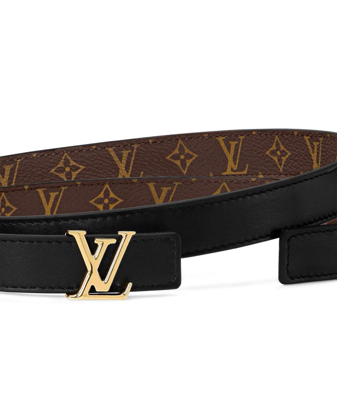 LOUIS VUITTON Коричневый кожаный ремень, фото 7