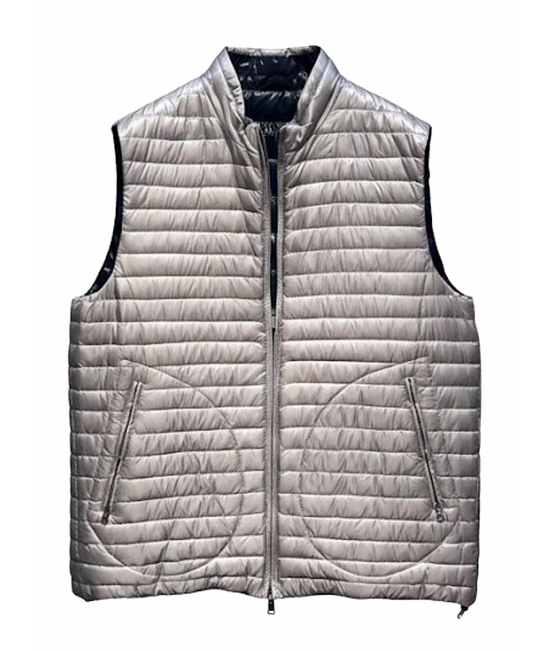 HERNO Серебрянный полиамидовый жилет, фото 1