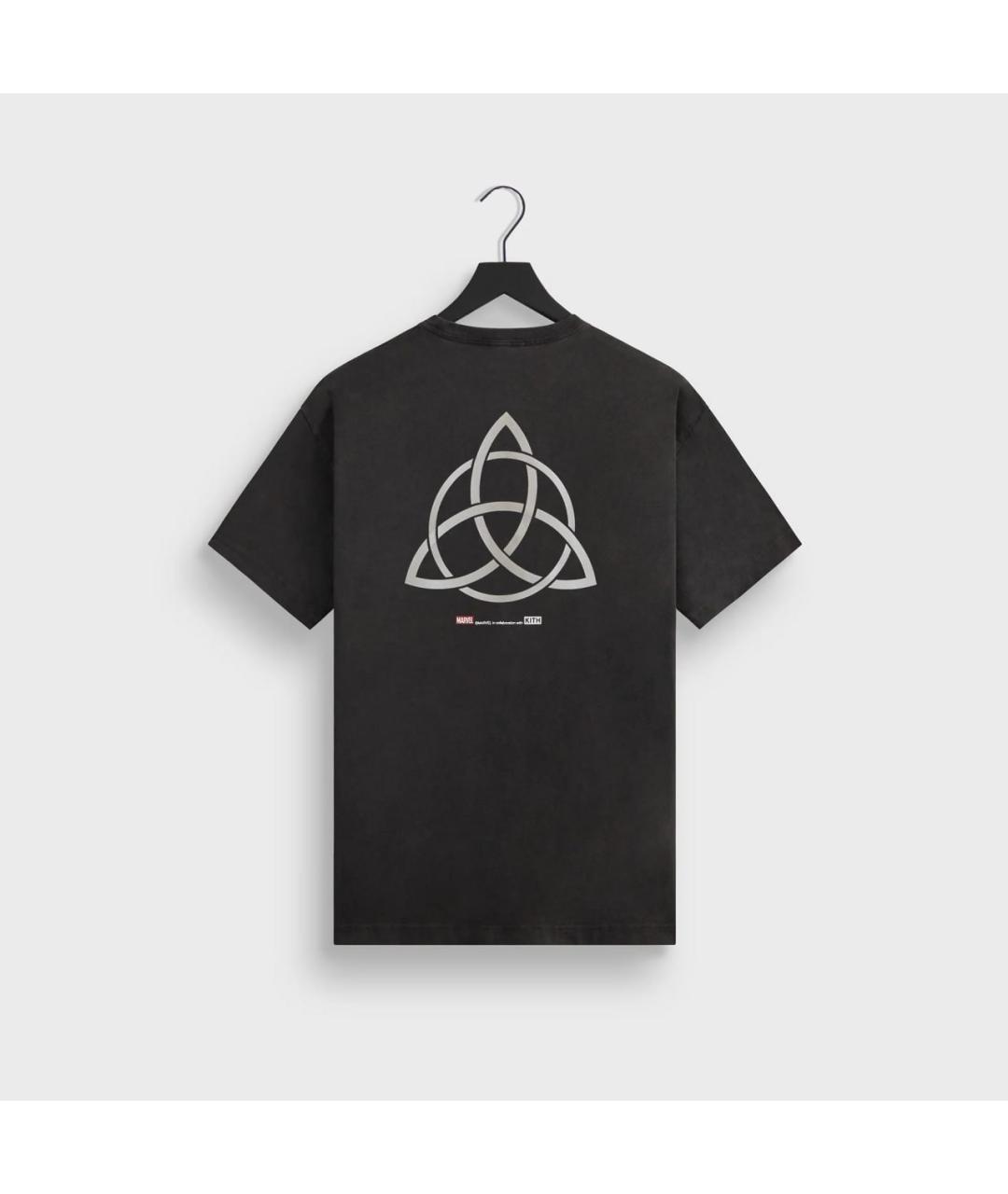 KITH Черная хлопковая футболка, фото 2