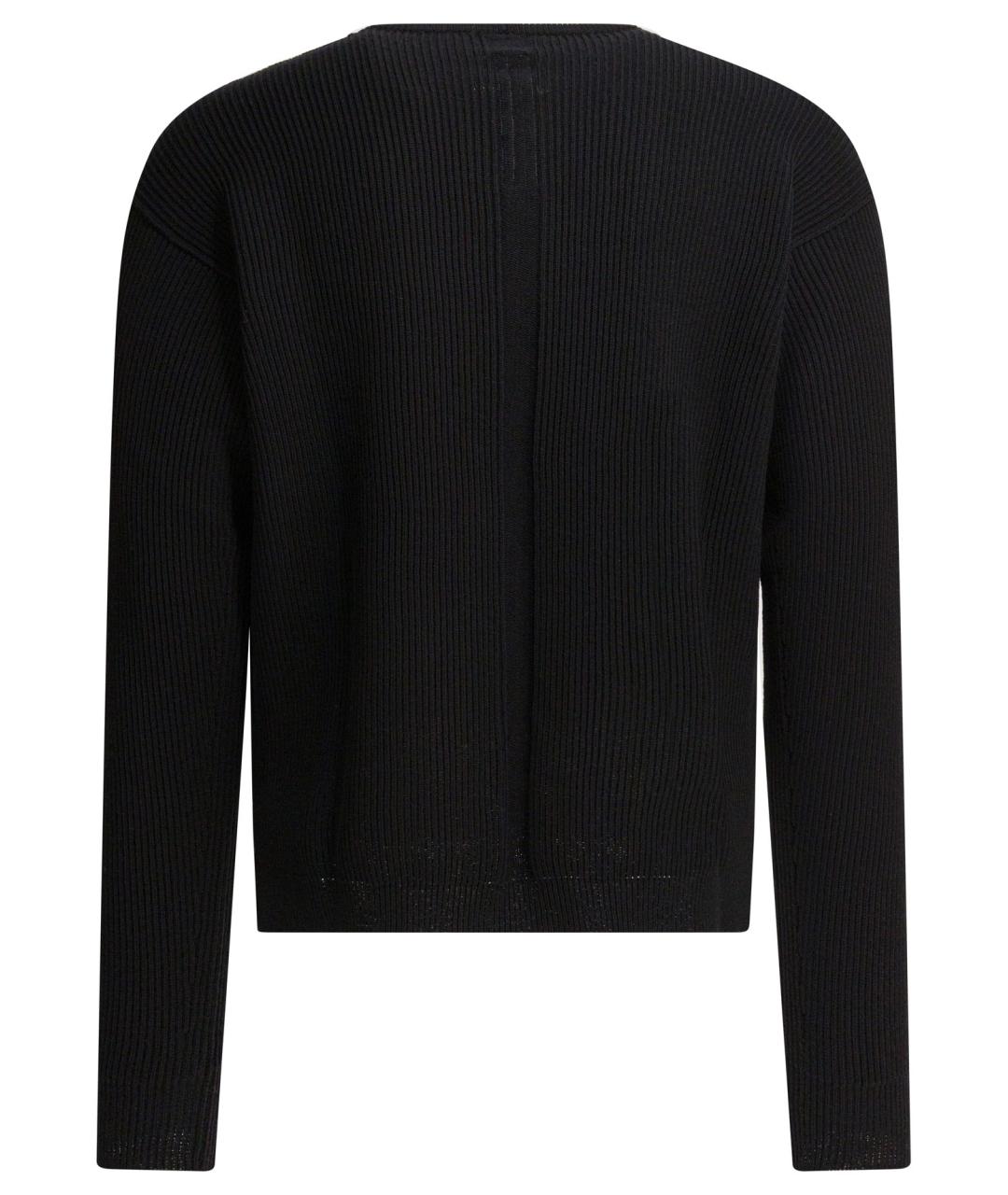 RICK OWENS Черный шерстяной джемпер / свитер, фото 2