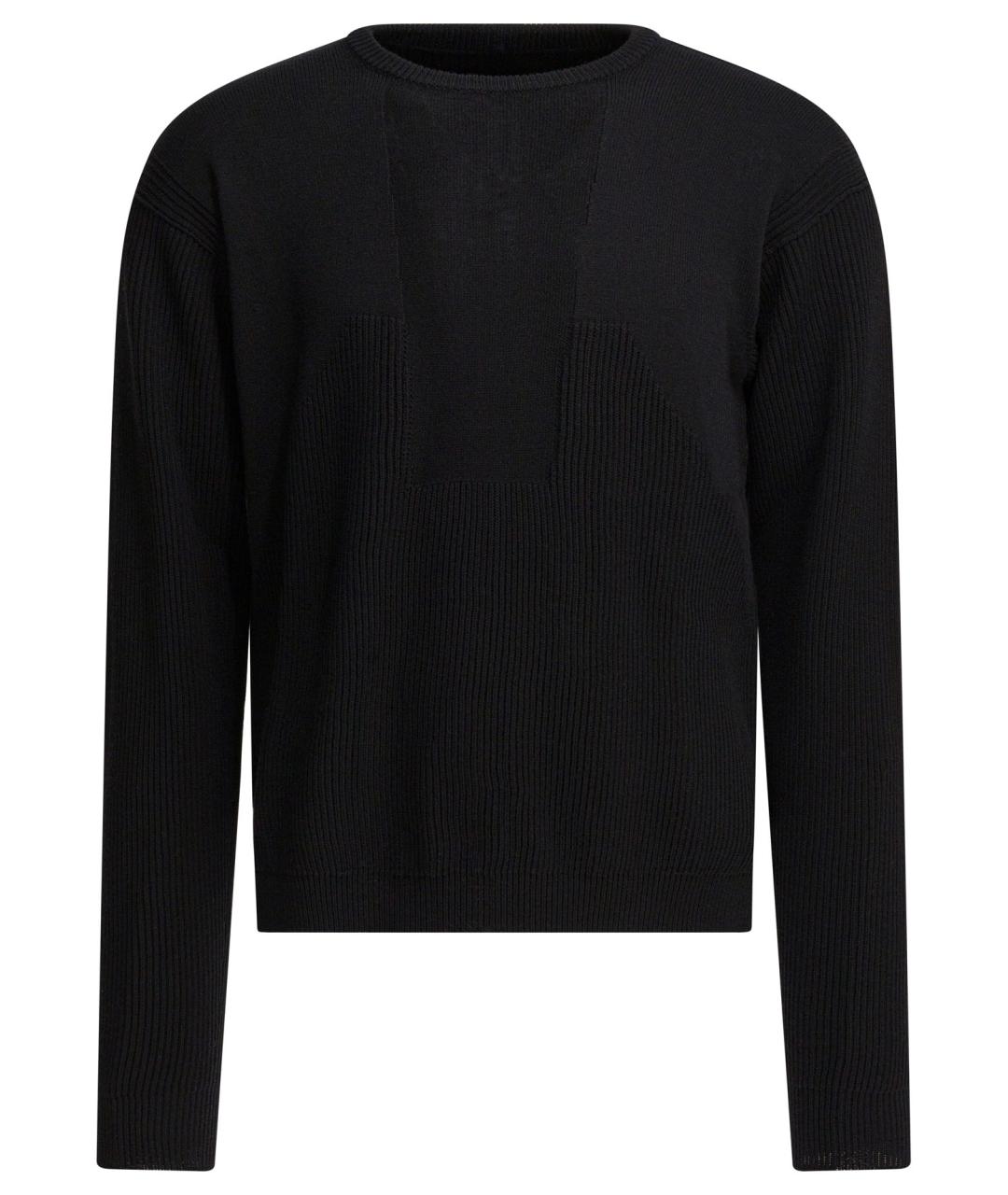 RICK OWENS Черный шерстяной джемпер / свитер, фото 1