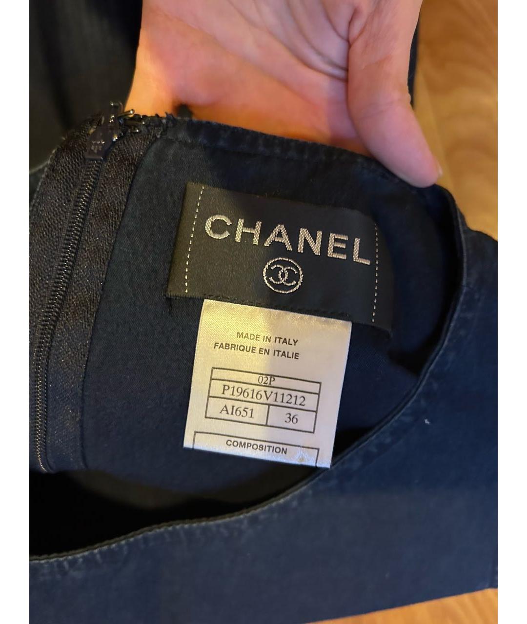 CHANEL Темно-синий хлопковый комбинезон, фото 3