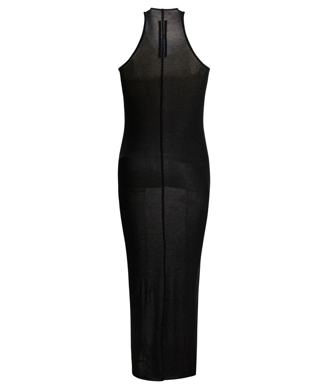 RICK OWENS Черное вискозное повседневное платье, фото 2