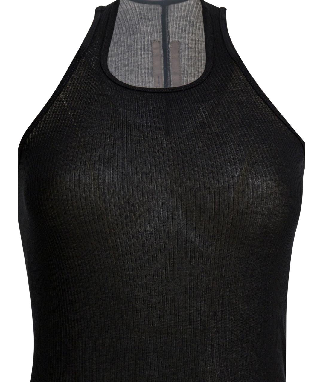 RICK OWENS Черное вискозное повседневное платье, фото 3