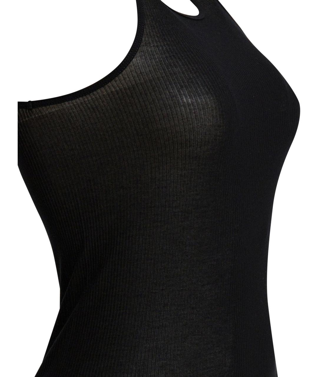 RICK OWENS Черное вискозное повседневное платье, фото 4