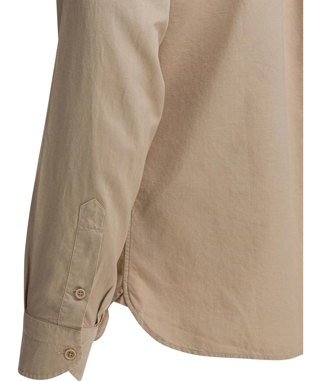 TOM FORD Бежевая льняная кэжуал рубашка, фото 4