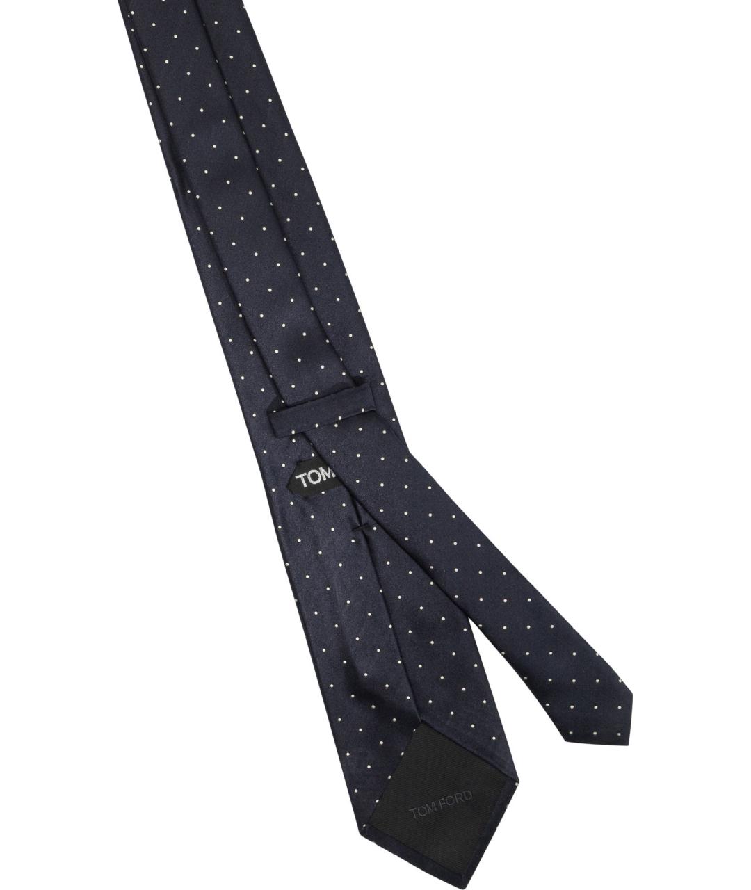 TOM FORD Синий шелковый галстук, фото 2