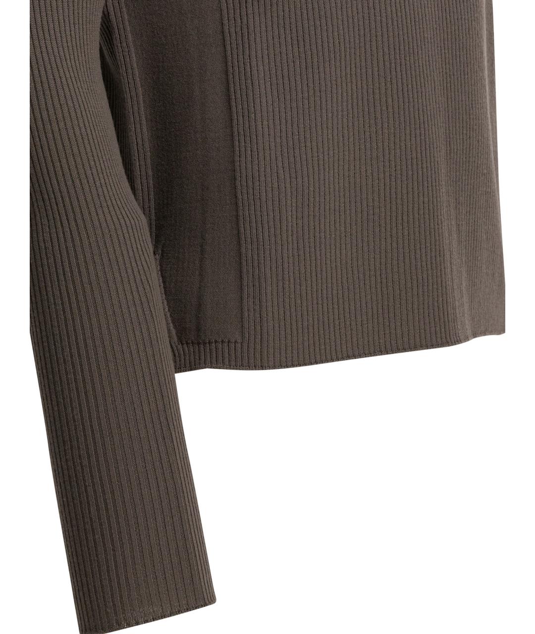 RICK OWENS Серый шерстяной джемпер / свитер, фото 4