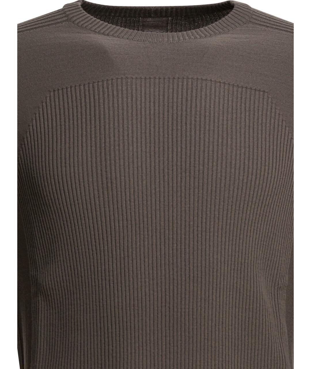 RICK OWENS Серый шерстяной джемпер / свитер, фото 3