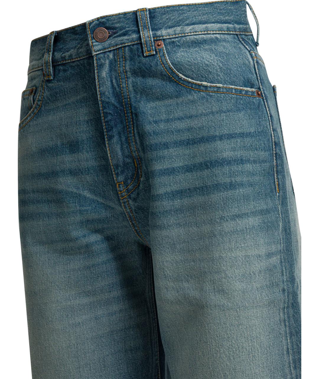 CHLOE Синие хлопковые прямые джинсы, фото 3