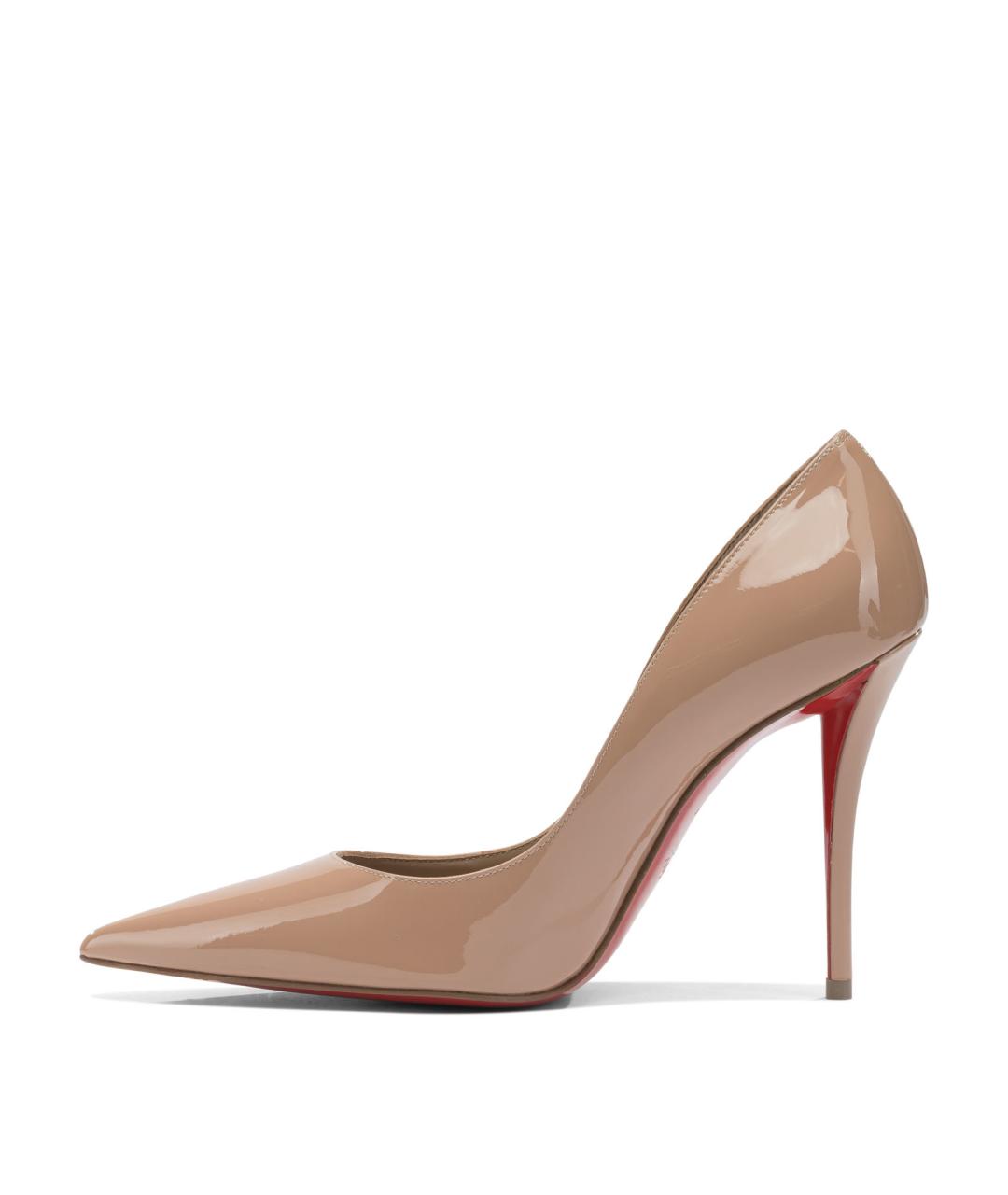 CHRISTIAN LOUBOUTIN Розовые кожаные туфли, фото 3