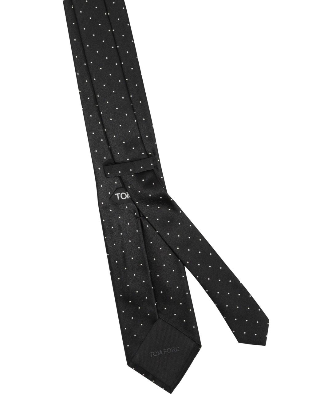 TOM FORD Черный шелковый галстук, фото 2