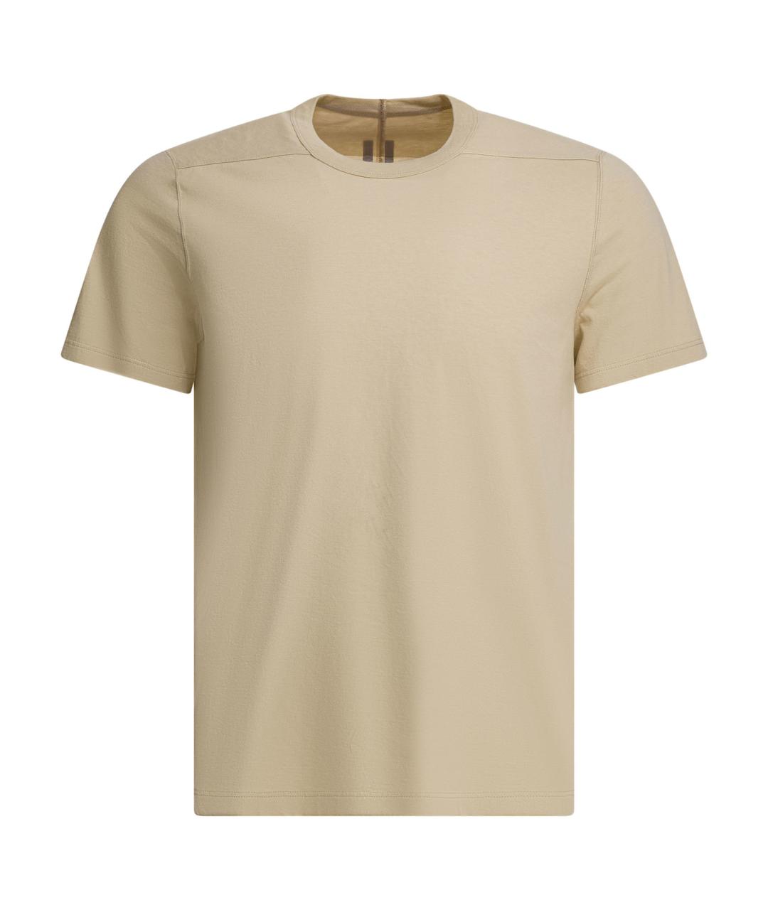 RICK OWENS Бежевая хлопковая футболка, фото 1