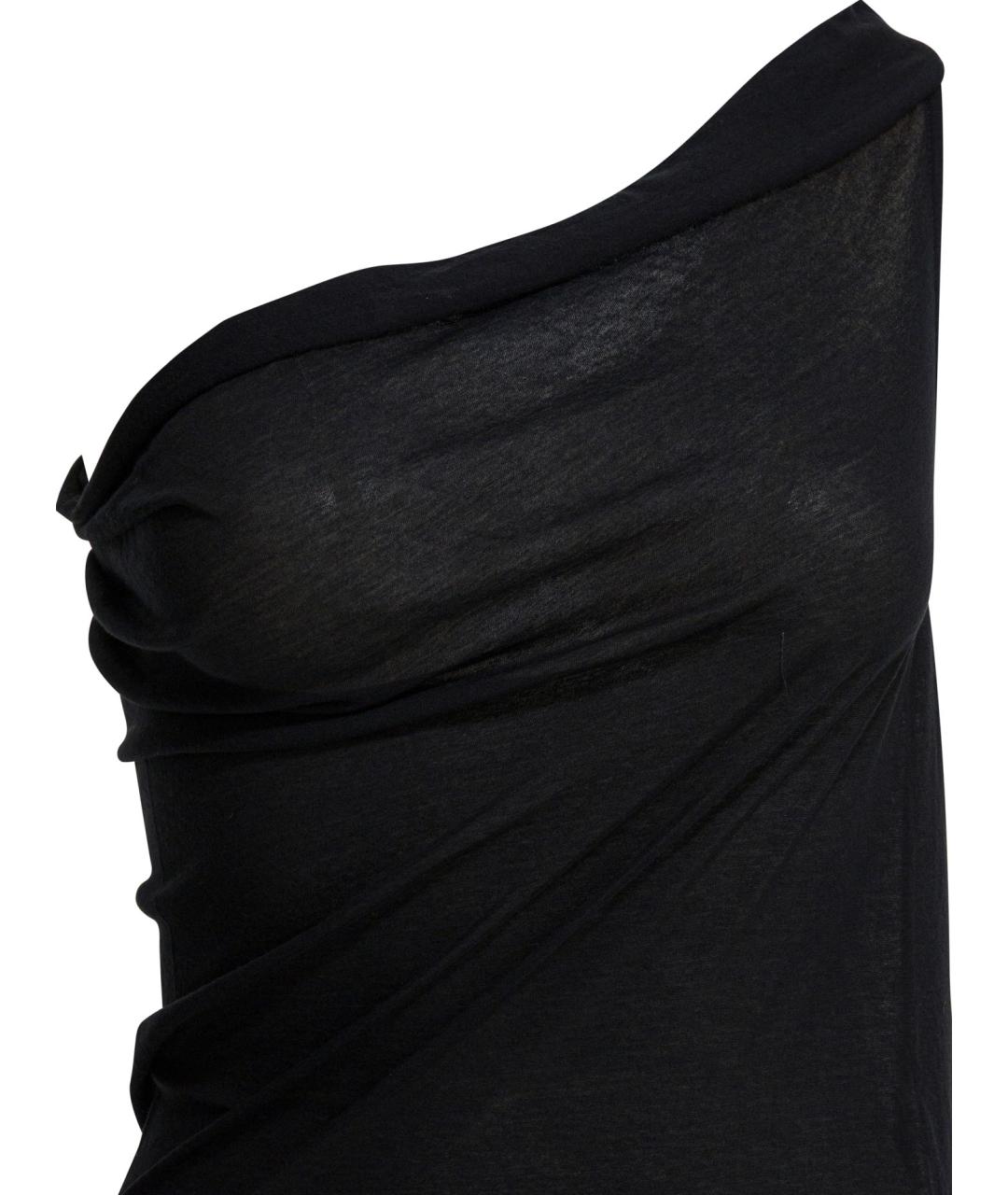 RICK OWENS Черная хлопковая блузы, фото 3