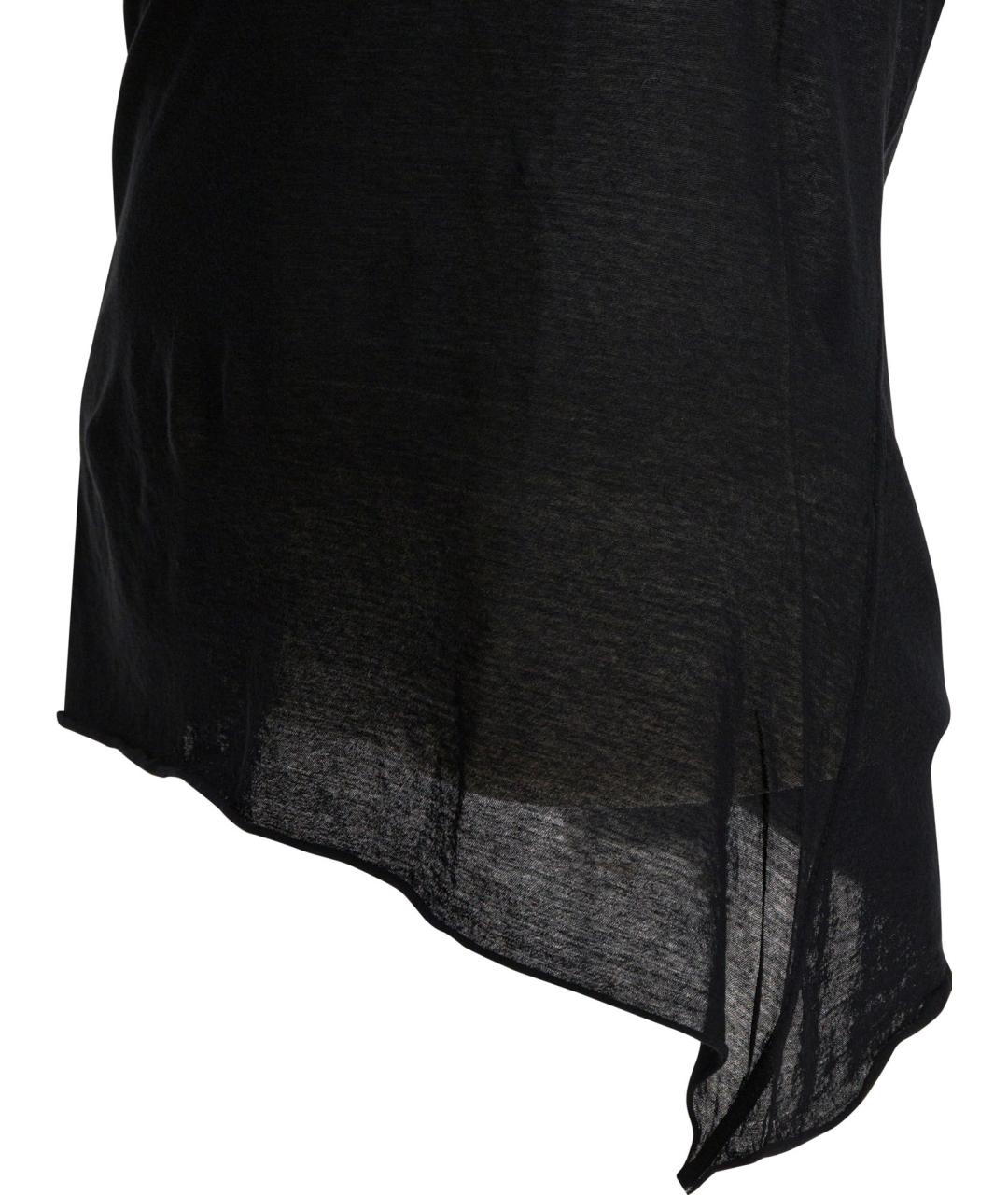 RICK OWENS Черная хлопковая блузы, фото 4