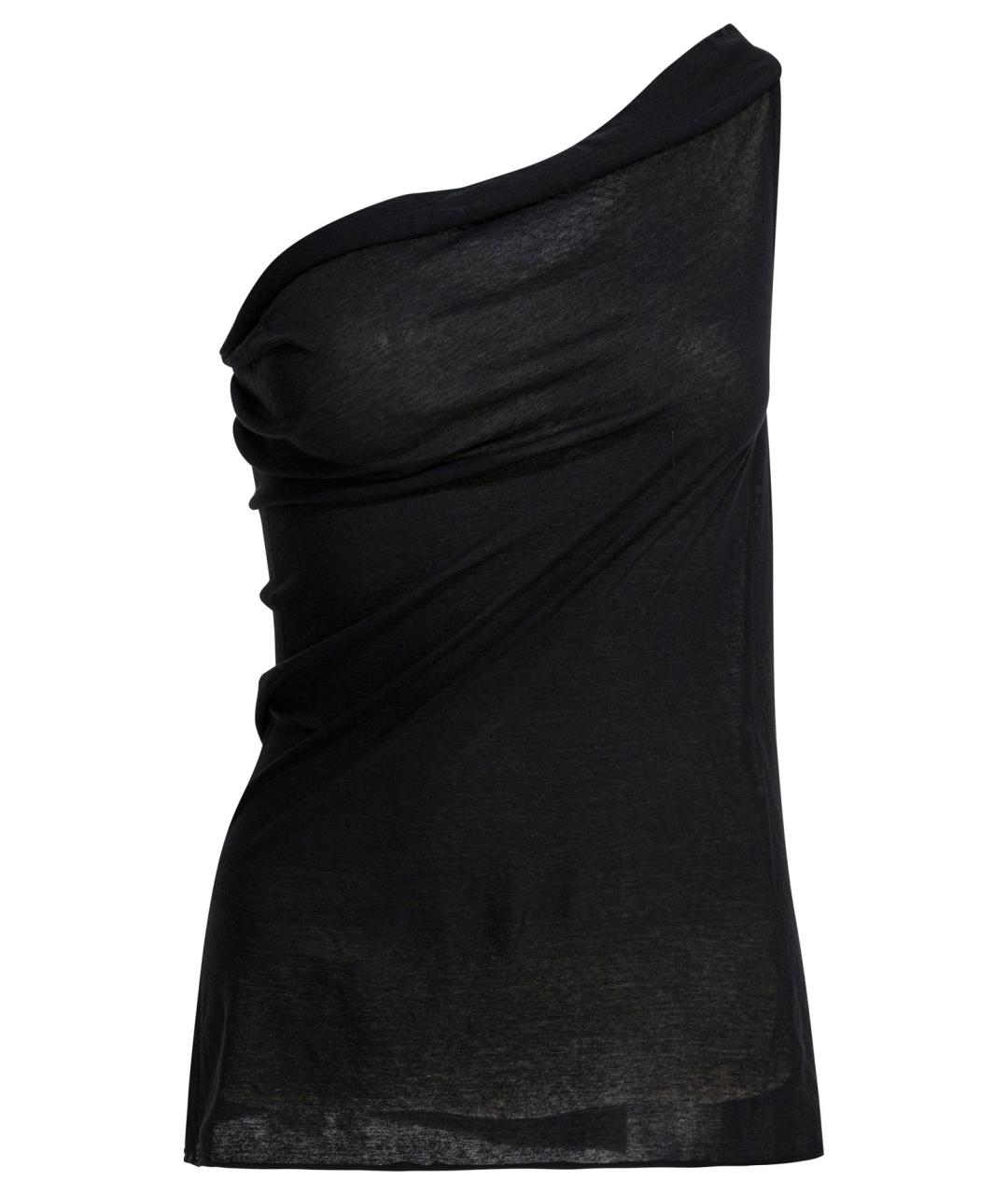 RICK OWENS Черная хлопковая блузы, фото 1