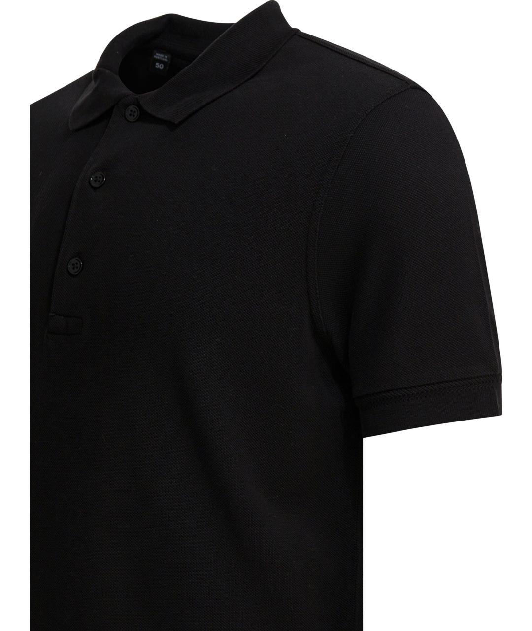 TOM FORD Черное поло с коротким рукавом, фото 4