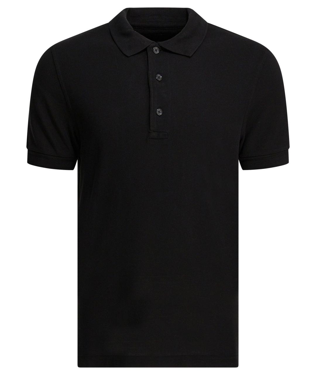 TOM FORD Черное поло с коротким рукавом, фото 1