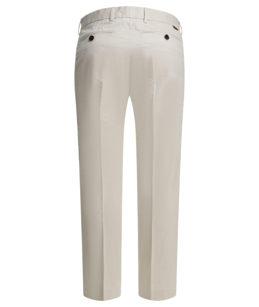 TOM FORD Белые хлопковые повседневные брюки, фото 2