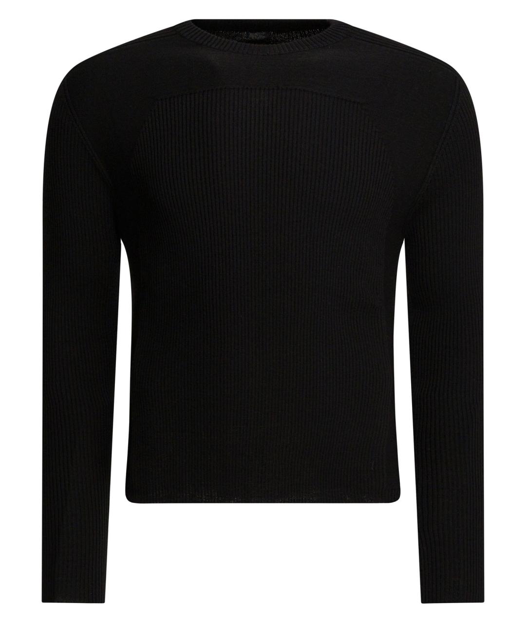 RICK OWENS Черный шерстяной джемпер / свитер, фото 1