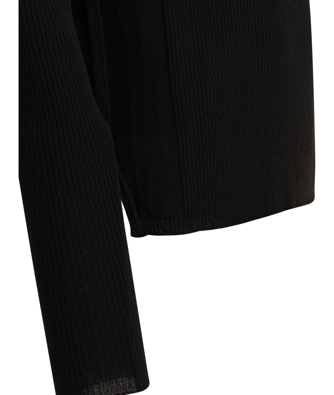 RICK OWENS Черный шерстяной джемпер / свитер, фото 4