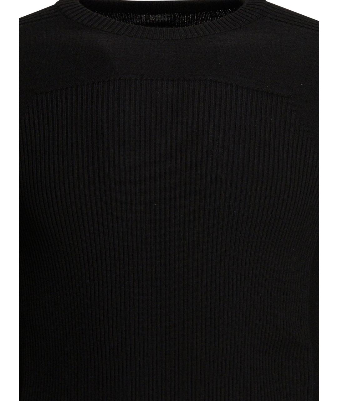 RICK OWENS Черный шерстяной джемпер / свитер, фото 3
