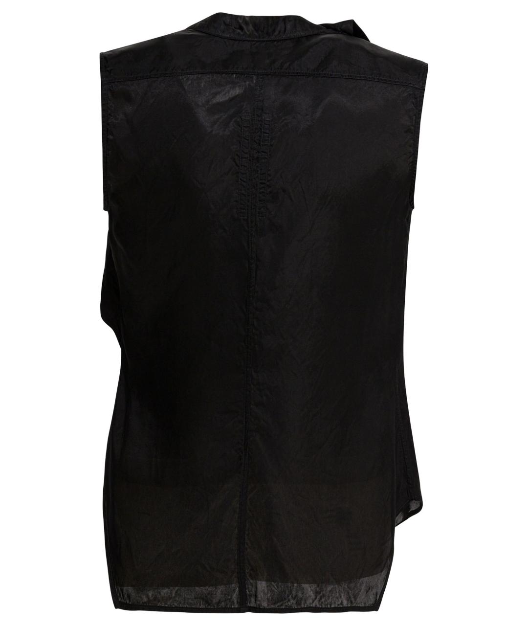 RICK OWENS Черная вискозная блузы, фото 2