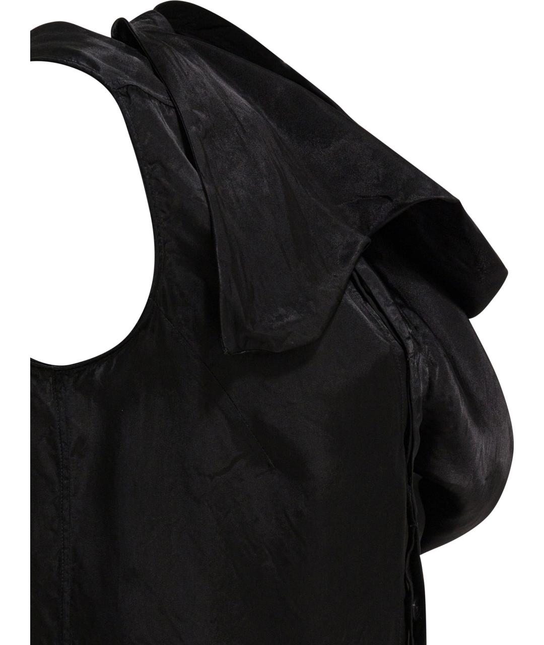 RICK OWENS Черная вискозная блузы, фото 4