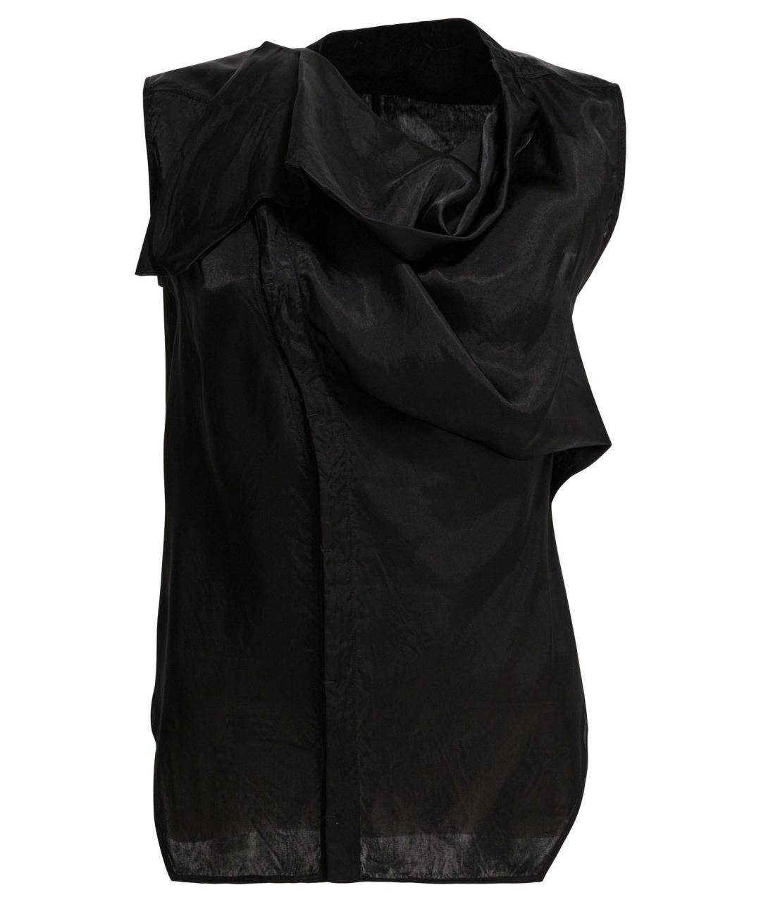 RICK OWENS Черная вискозная блузы, фото 1