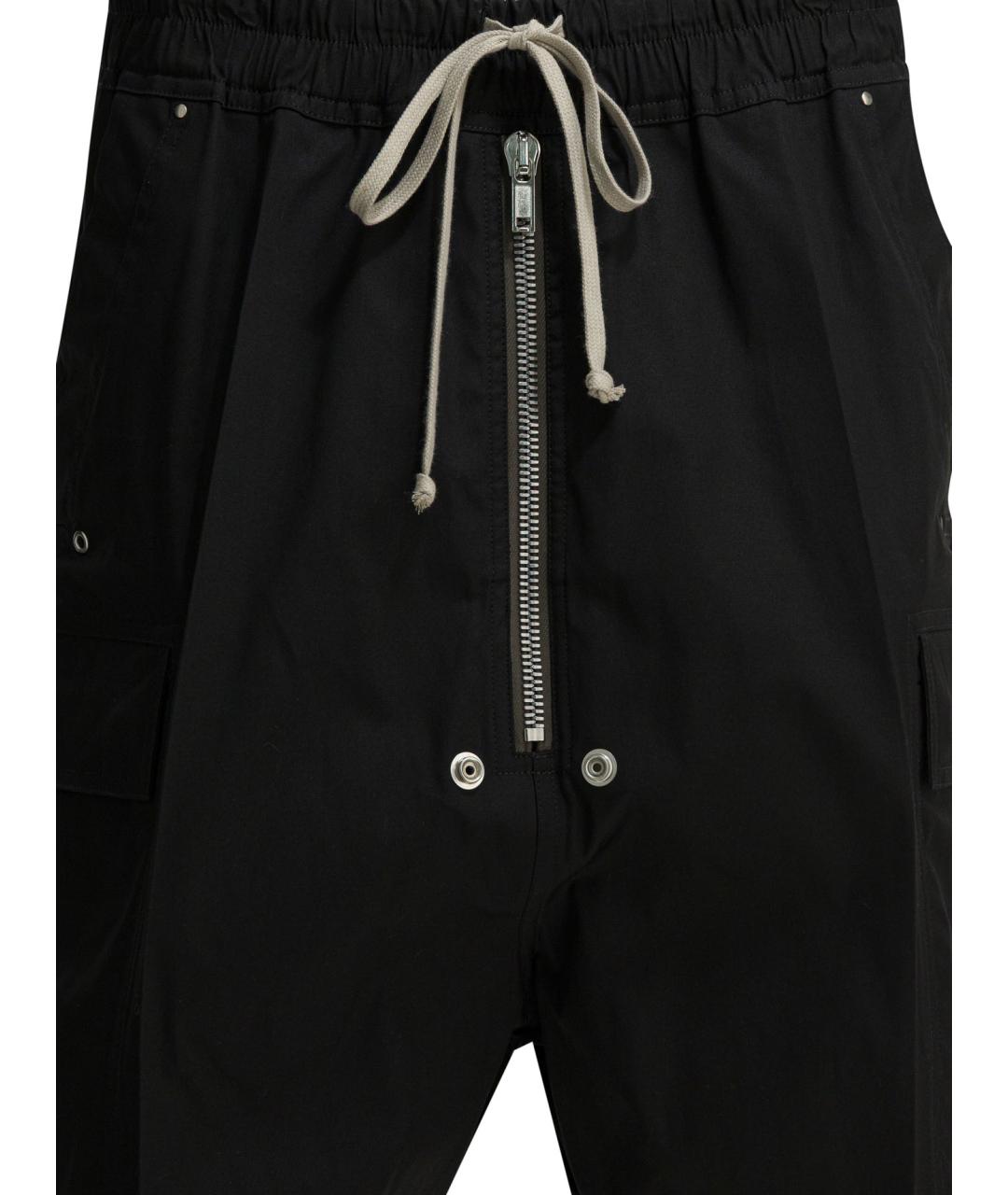 RICK OWENS Черные хлопковые шорты, фото 3